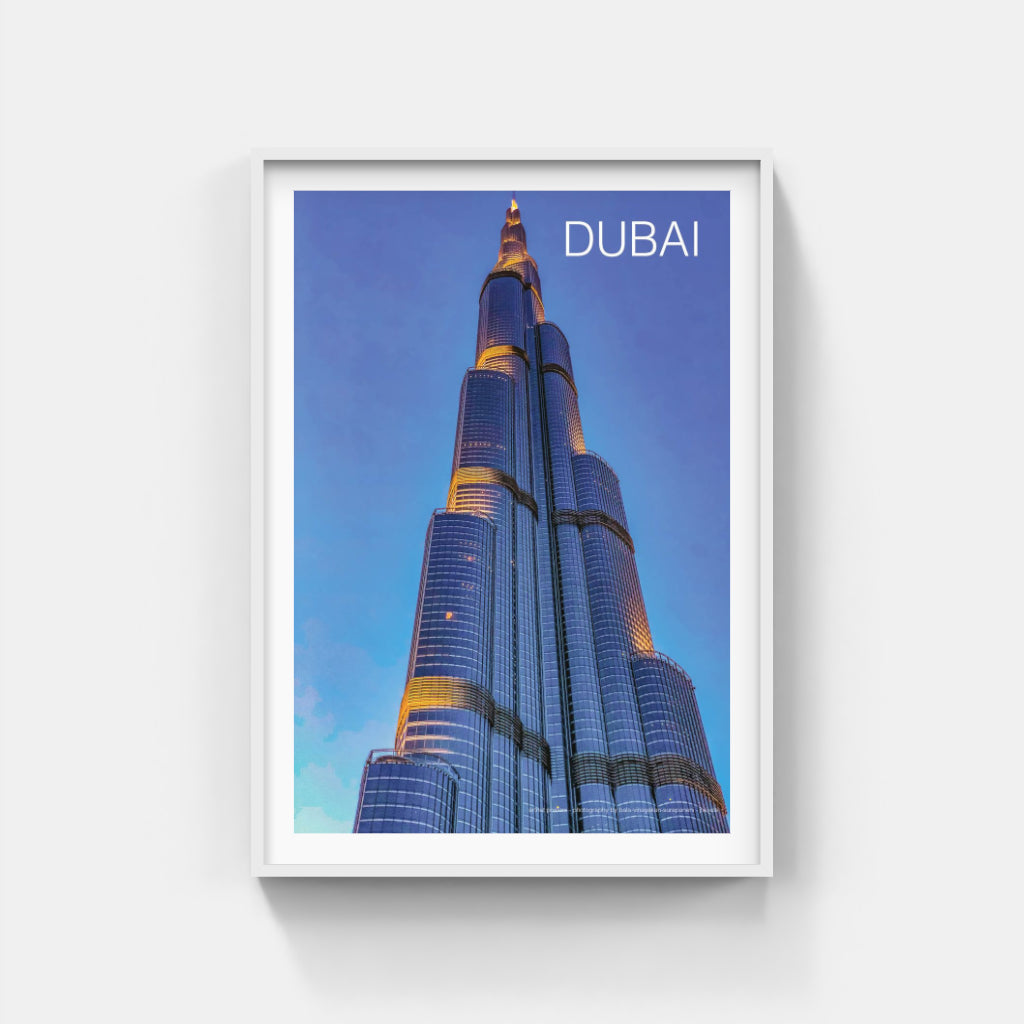 Burj Khalifa Dubai architecture poster