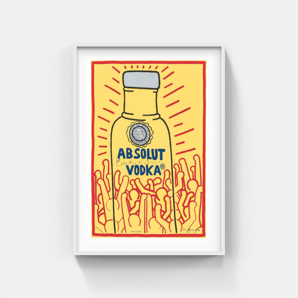 Keith Haring Absolut Vodka poster