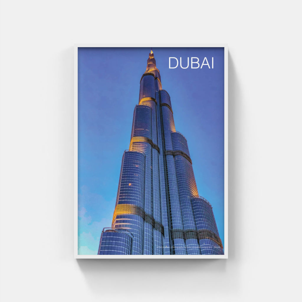 Burj Khalifa Dubai architecture poster