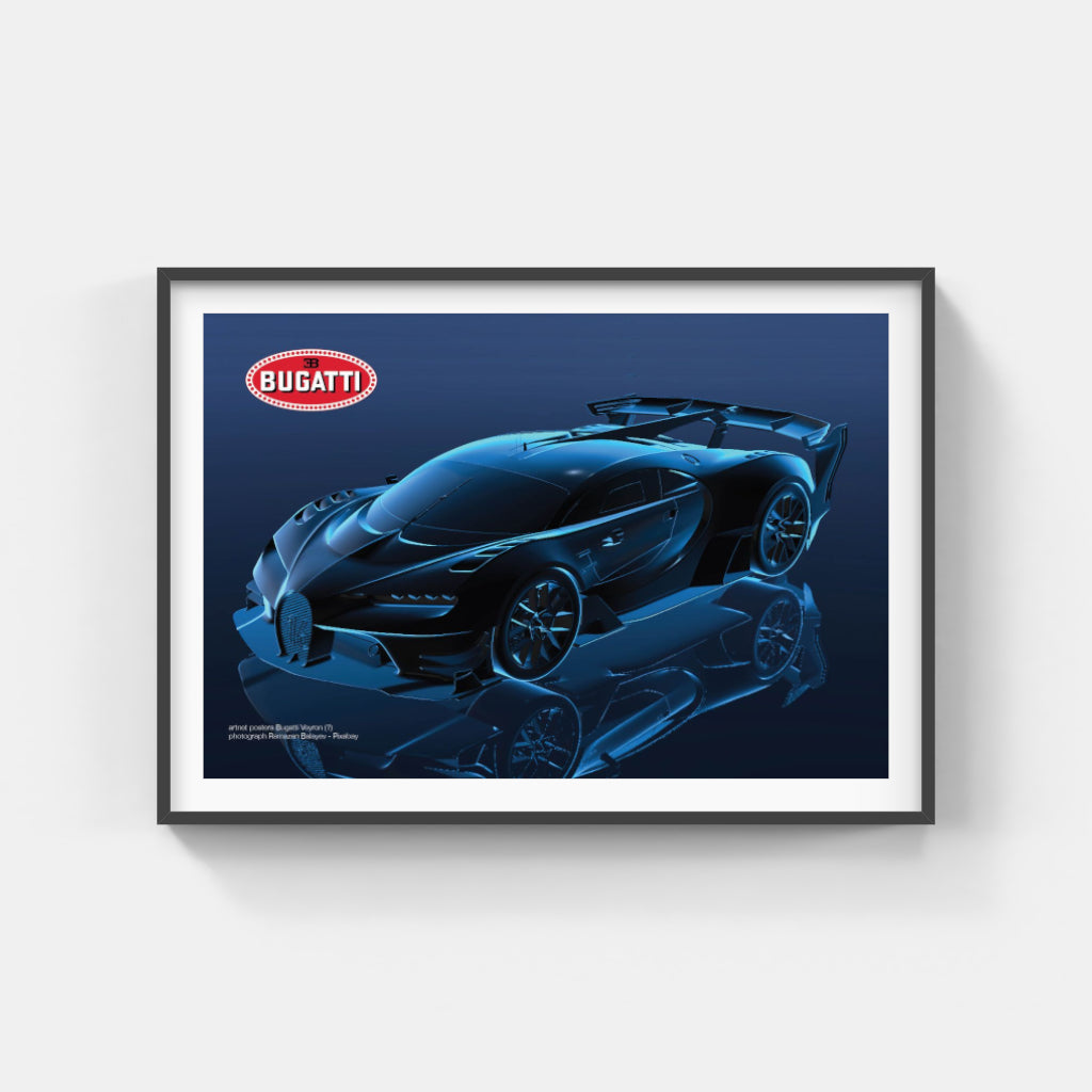 Bugatti Chiron Sport “Blue Shadow” poster