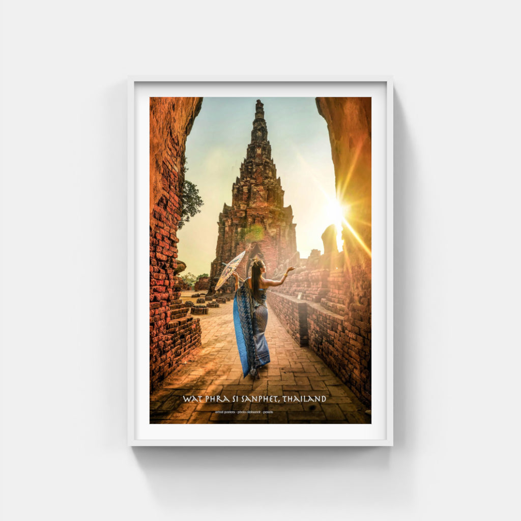 Wat Phra Si Sanphet Thailand poster