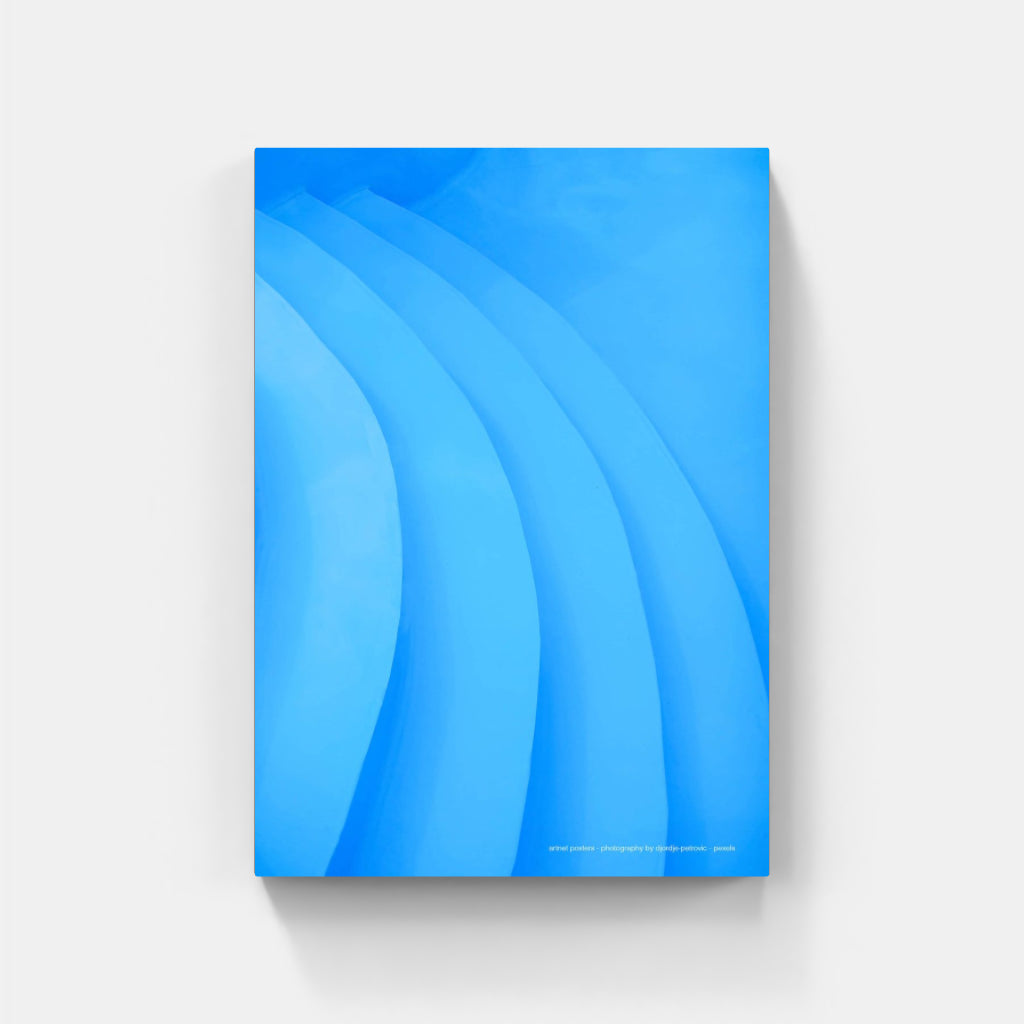 Cool Blue Pool architectural poster