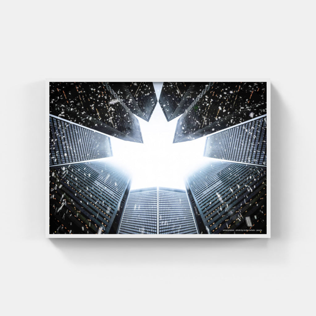 Skyscrapers in the Snow poster