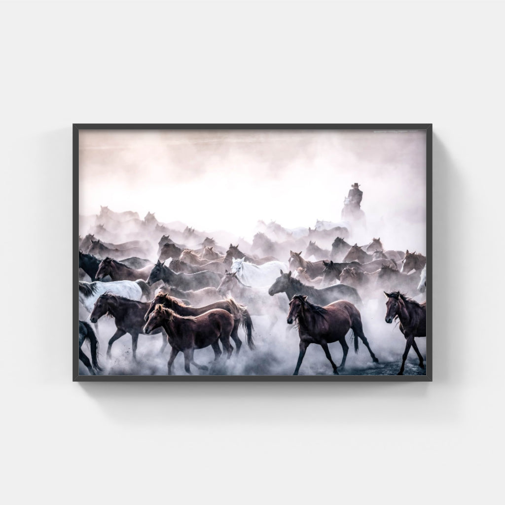 Round Up horses poster