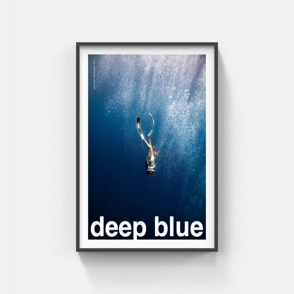 Deep Blue - diving poster