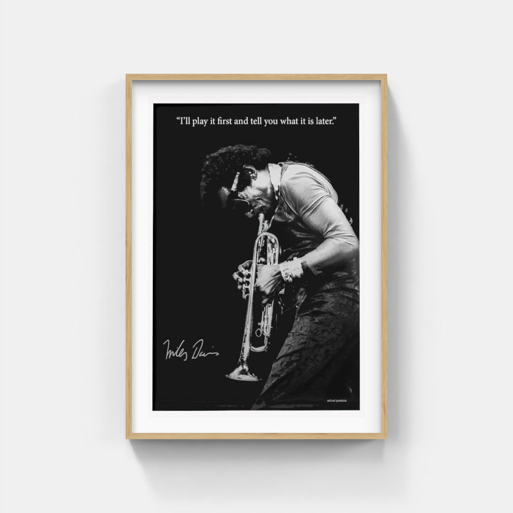 Miles Davis Signature poster