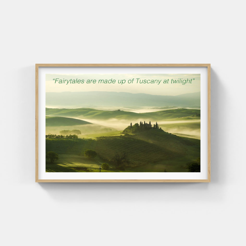 Tuscany fairy tale poster