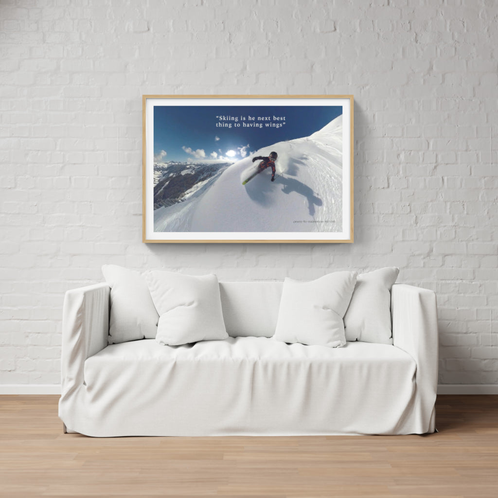 Skiing is Flying poster