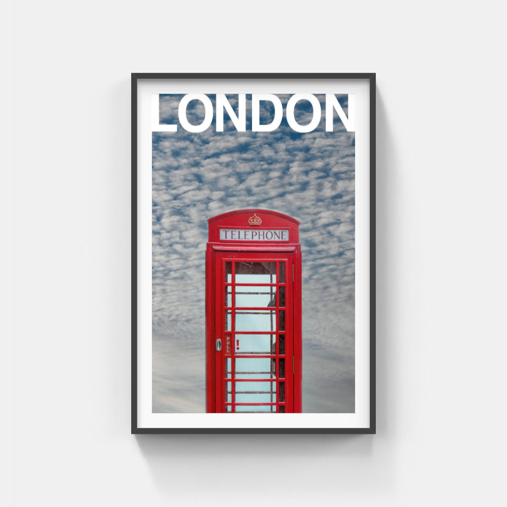 London Telephone Box poster