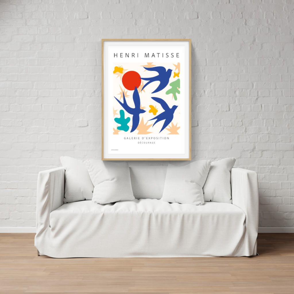 Henri Matisse - Swallows poster