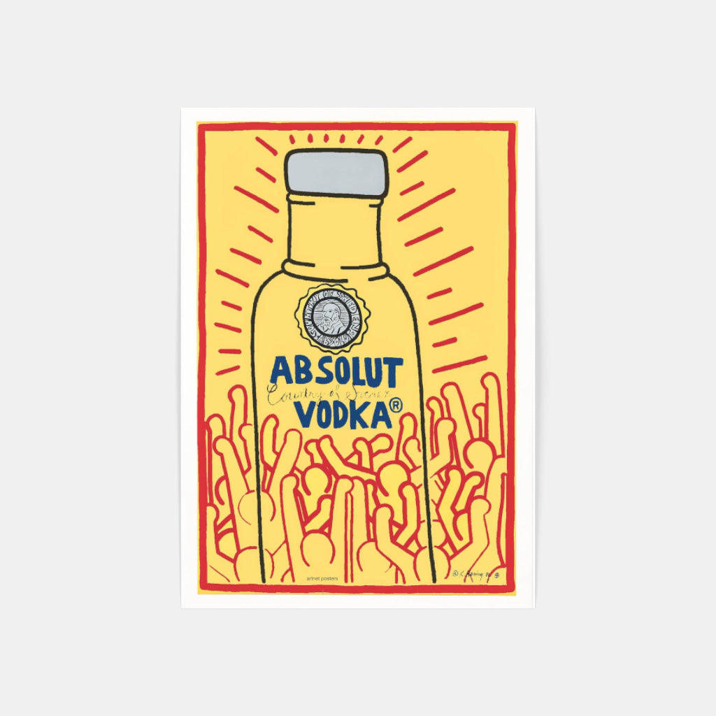 Keith Haring Absolut Vodka poster