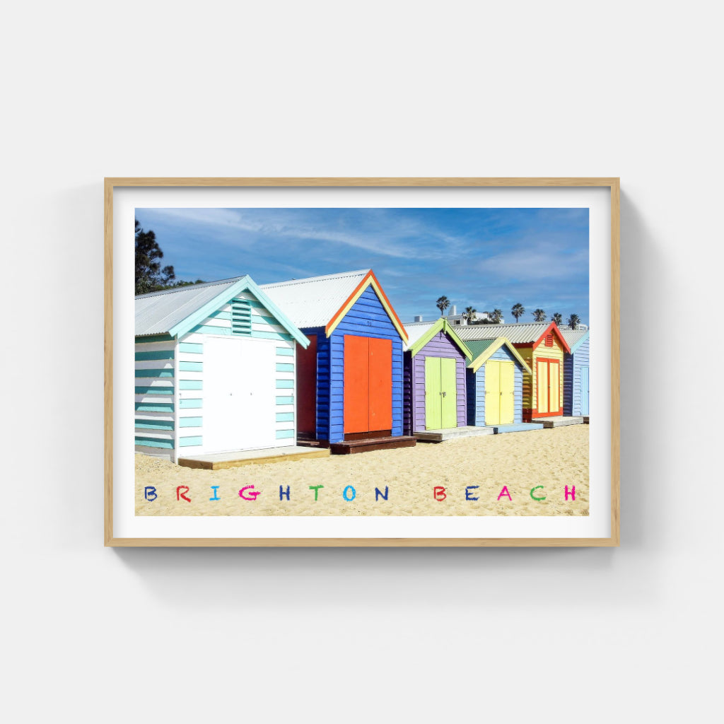Brighton Beach Huts poster