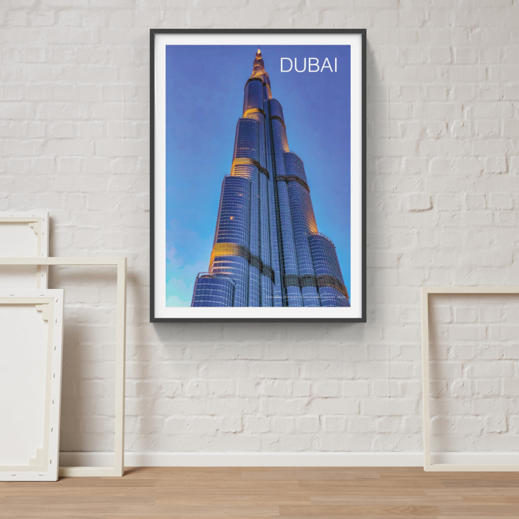 Burj Khalifa Dubai architecture poster