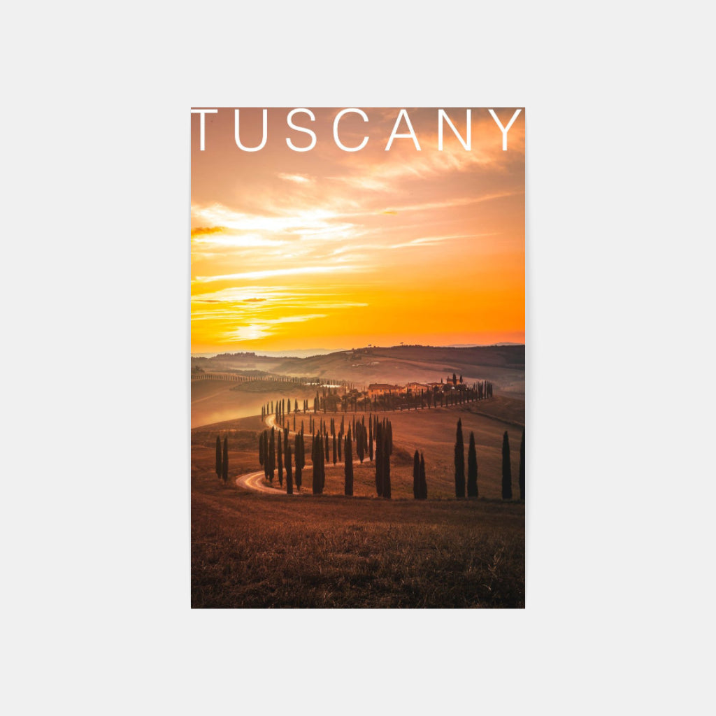 Tuscany Sunset poster