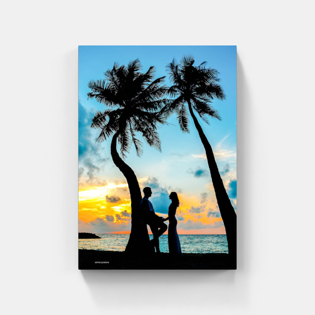 Maldives Sunset poster