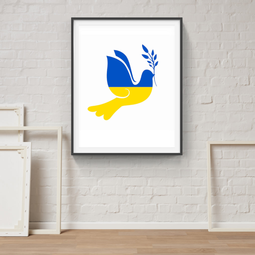 Ukraine Peace Dove poster