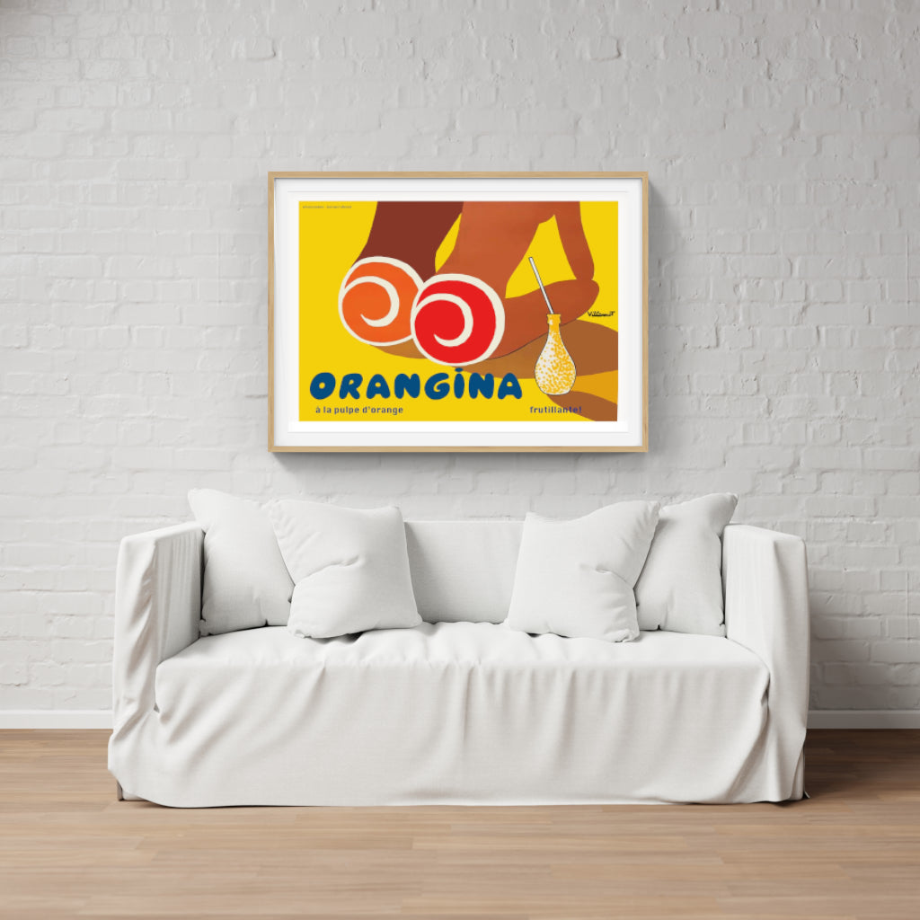 Orangina - Bernard Villemot poster