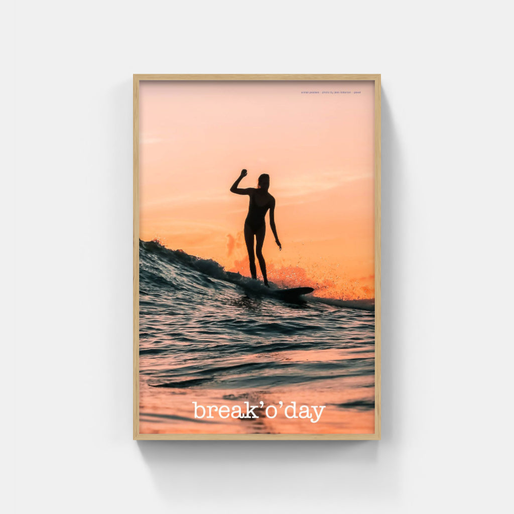 Break'o'Day surfing poster