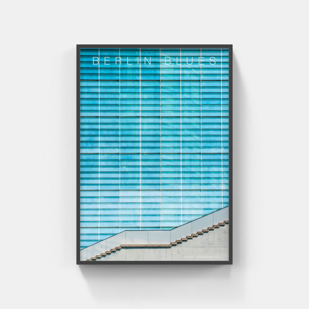 Berlin Blues architecture poster