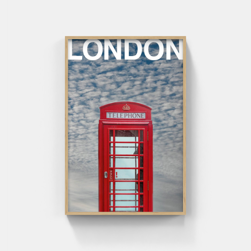 London Telephone Box poster
