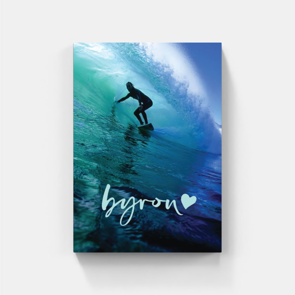 Surfing Byron Bay poster