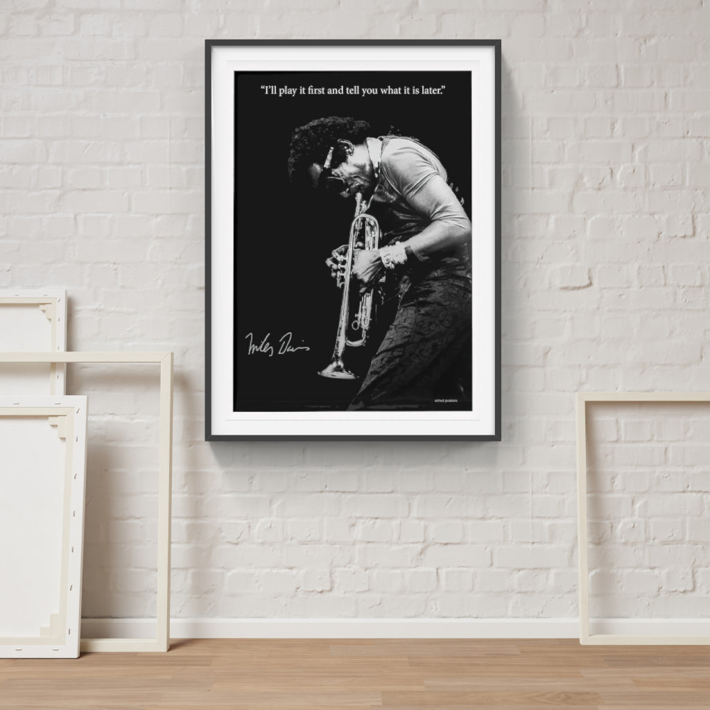 Miles Davis Signature poster