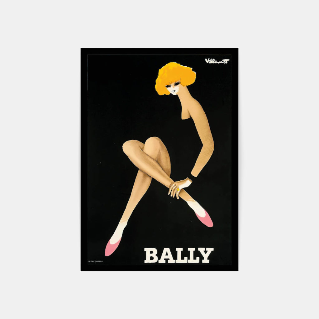 Bally by Villemot 1964 poster