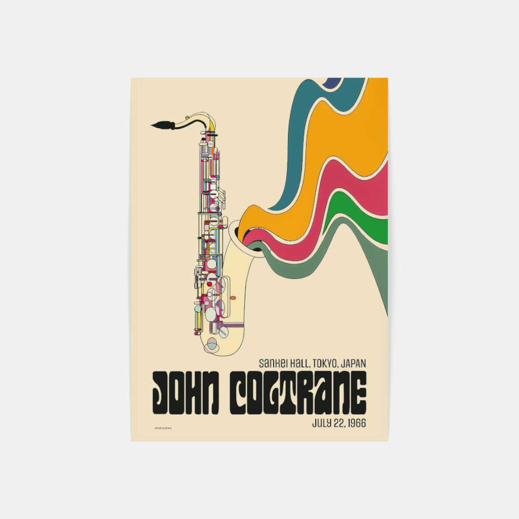 John Coltrane Tokyo poster