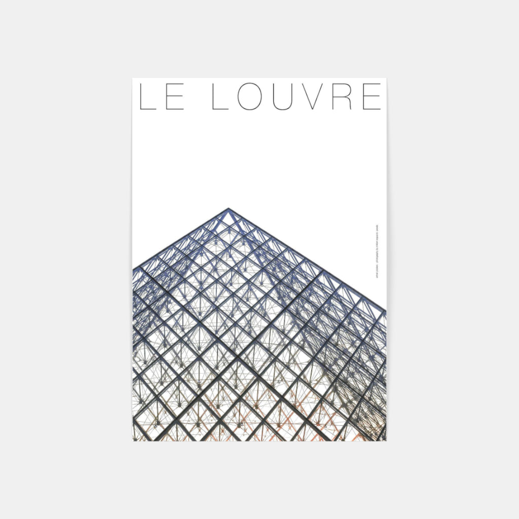 Le Louvre architecture poster
