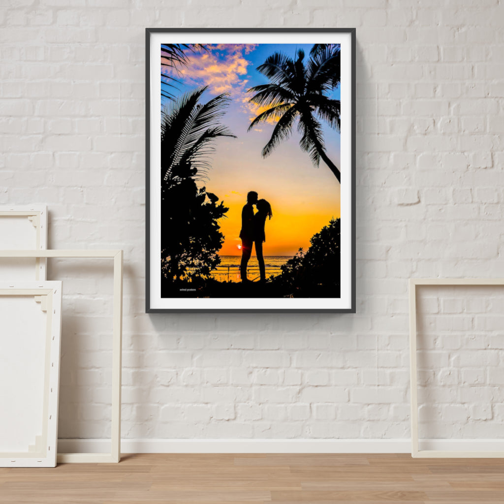 Maldives Sunset poster