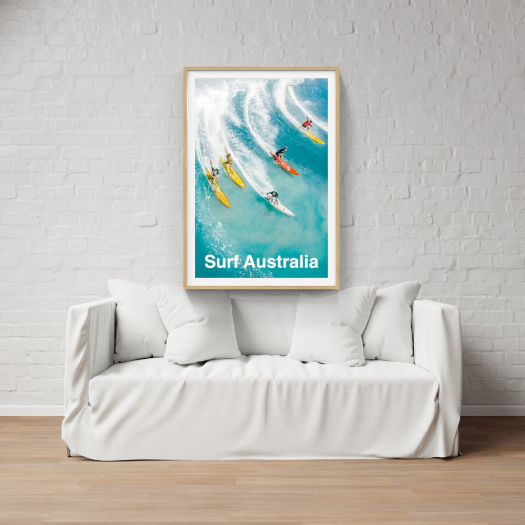 Aussie surfie culture poster