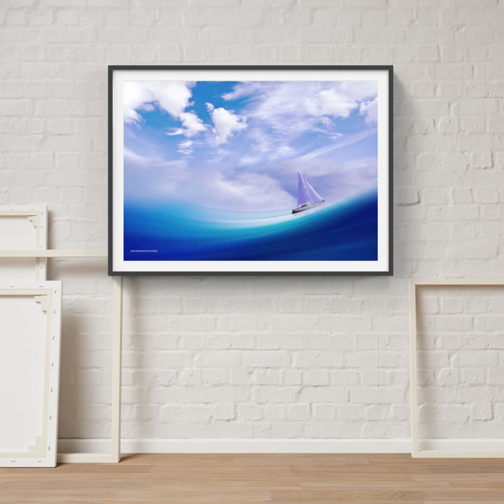 Enchanted Waters yachting poster