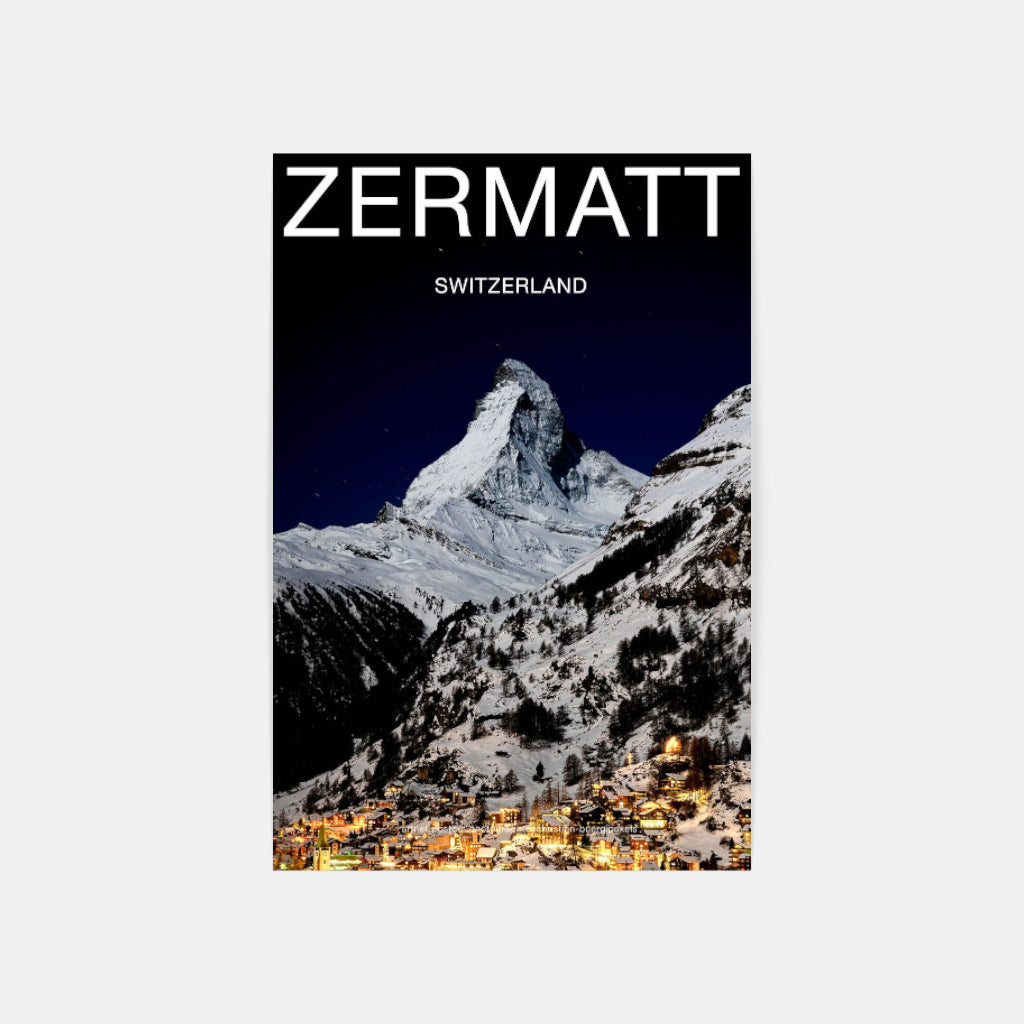 Moonlit Matterhorn poster