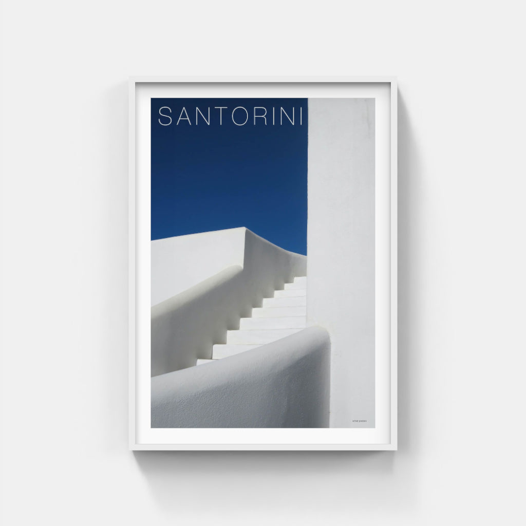 Santorini Steps - Greece poster