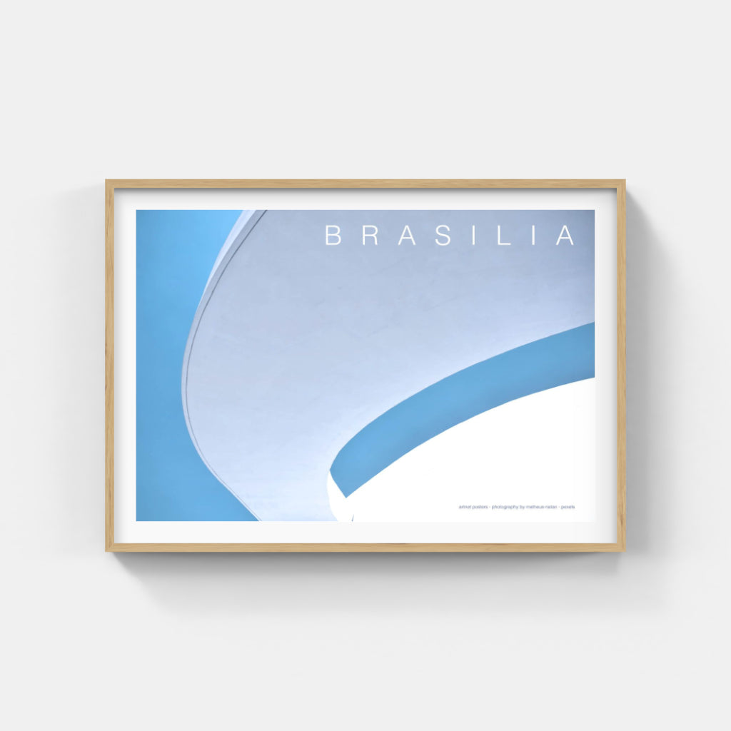 Brasilia poster - Oscar Niemeyer