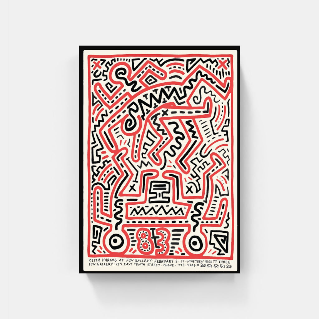 Keith Haring at the Fun Gallery poster