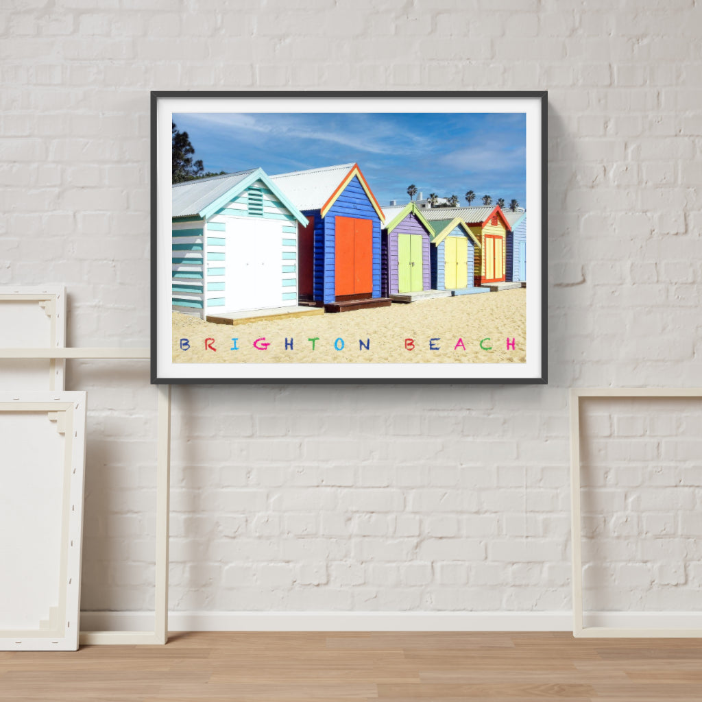 Brighton Beach Huts poster