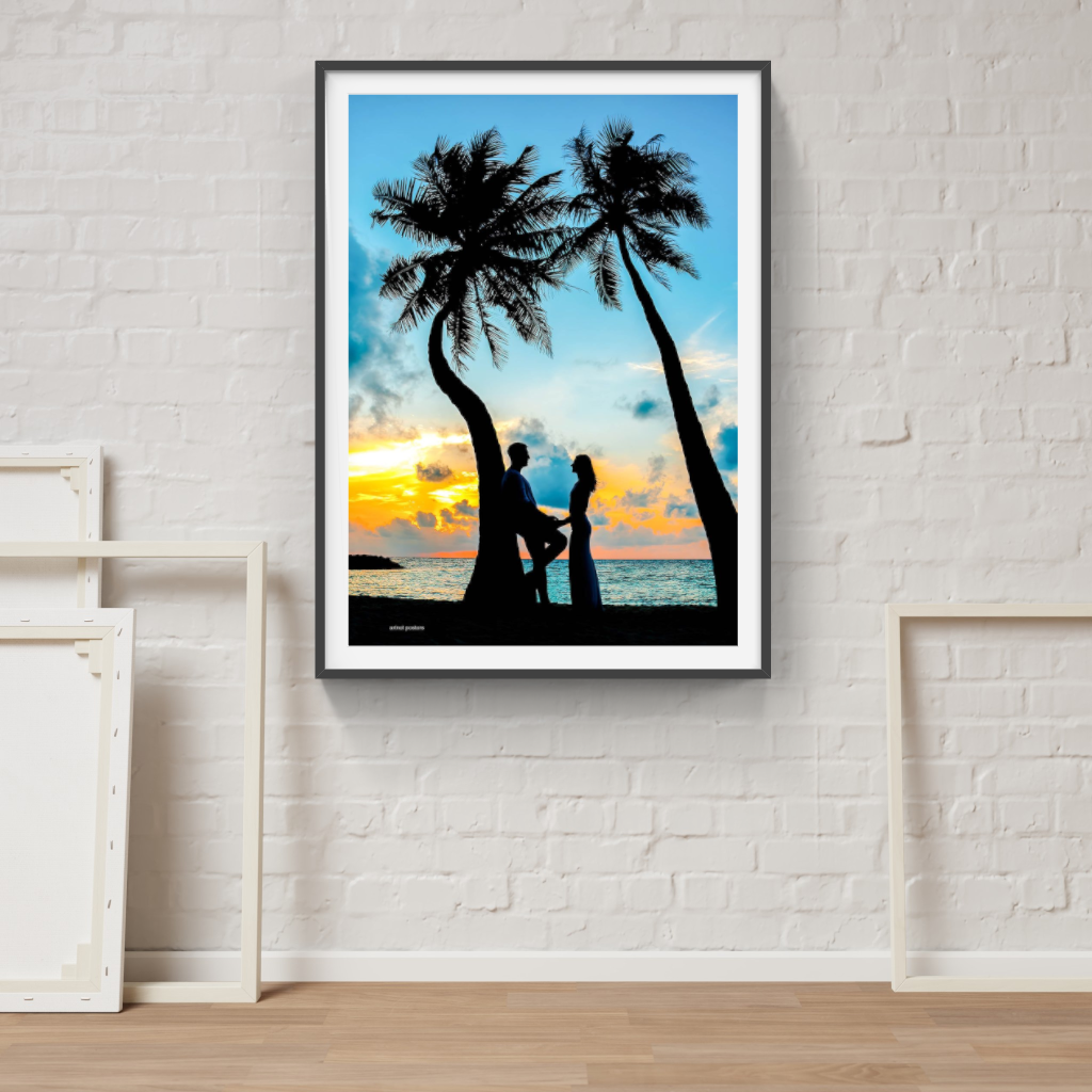 Maldives Sunset poster