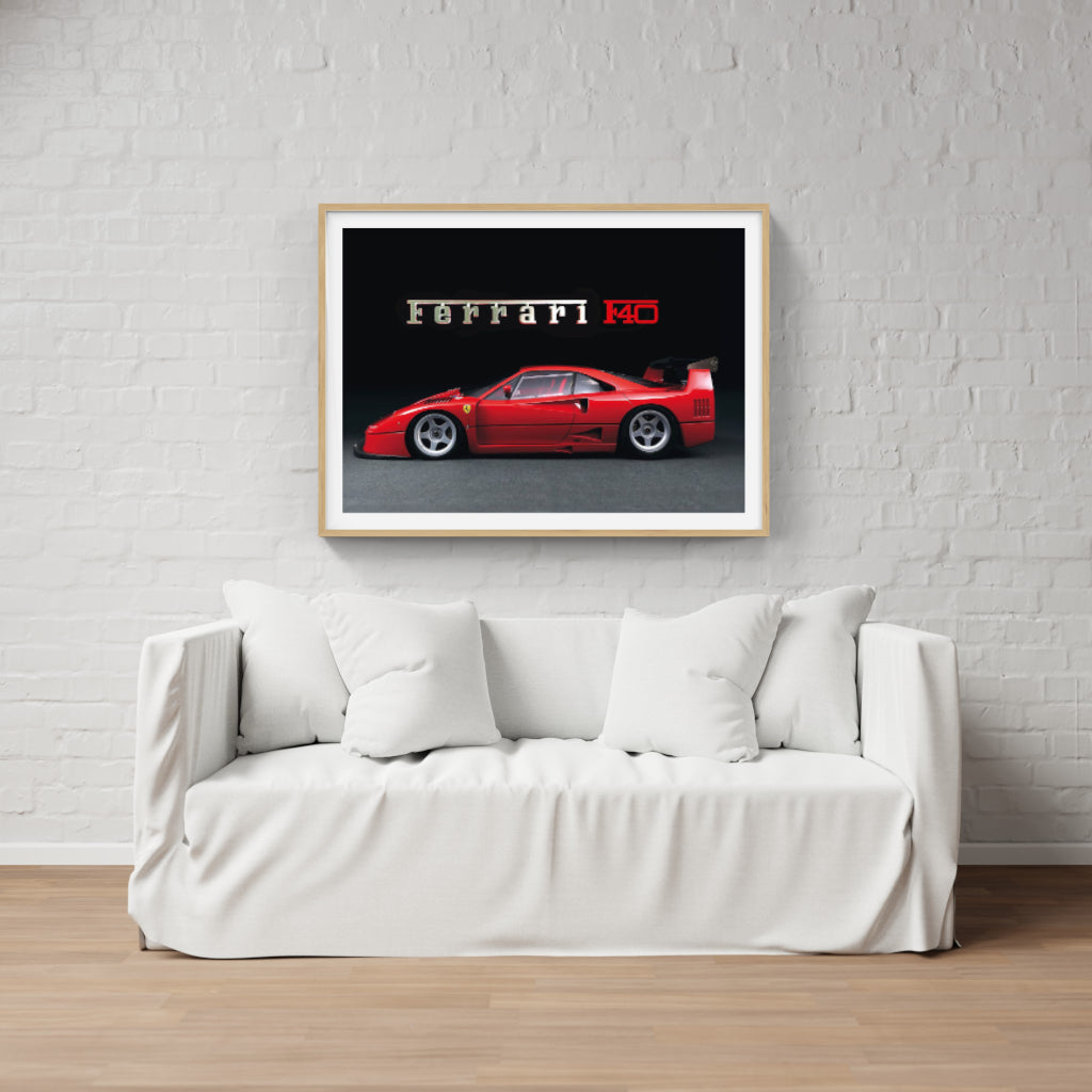 Ferrari F40 poster