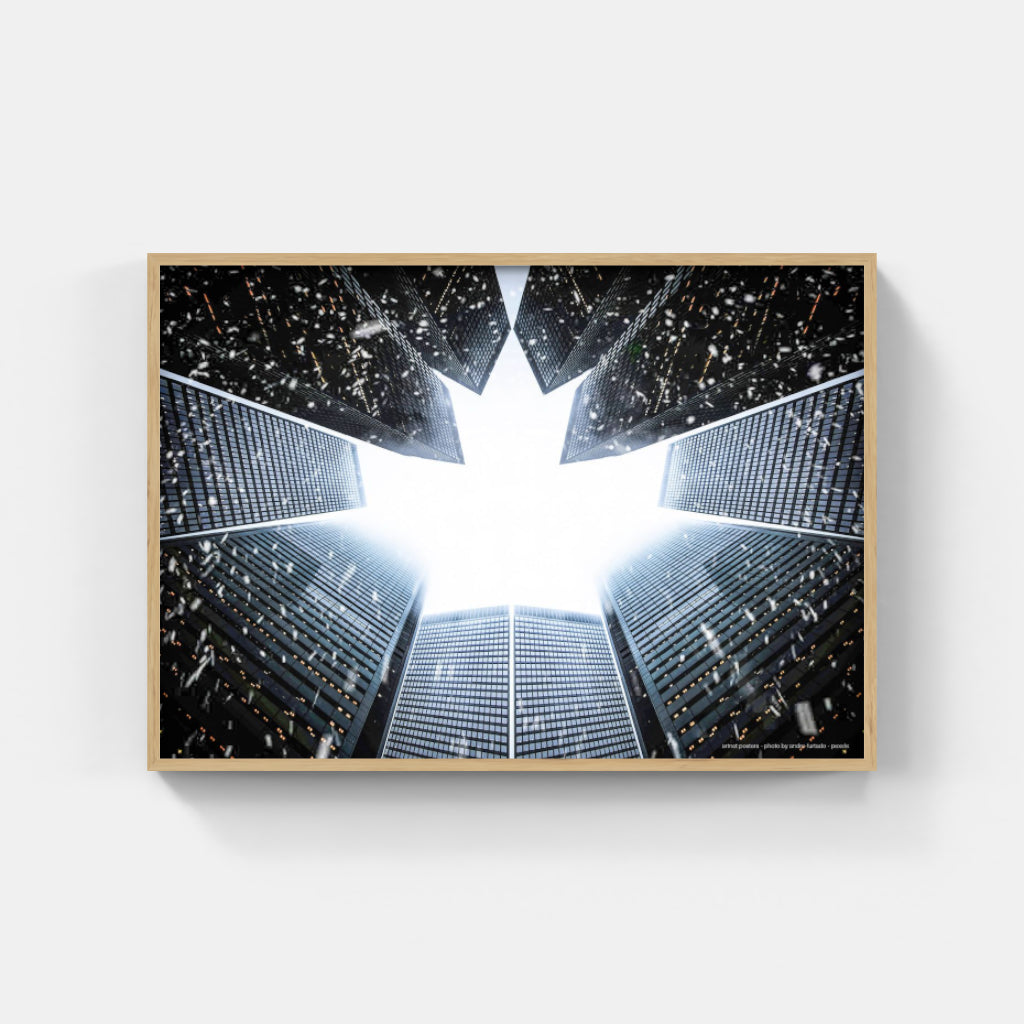 Skyscrapers in the Snow poster