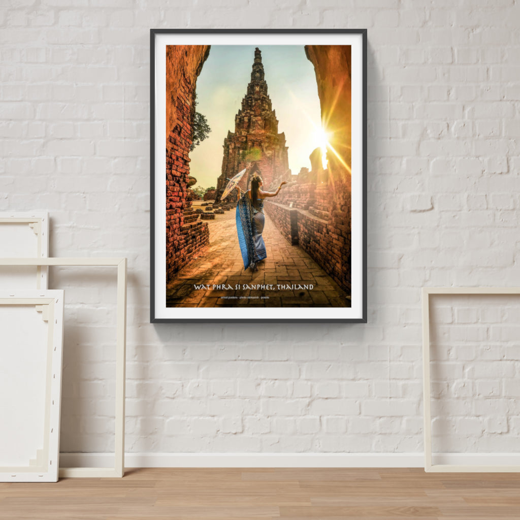 Wat Phra Si Sanphet Thailand poster
