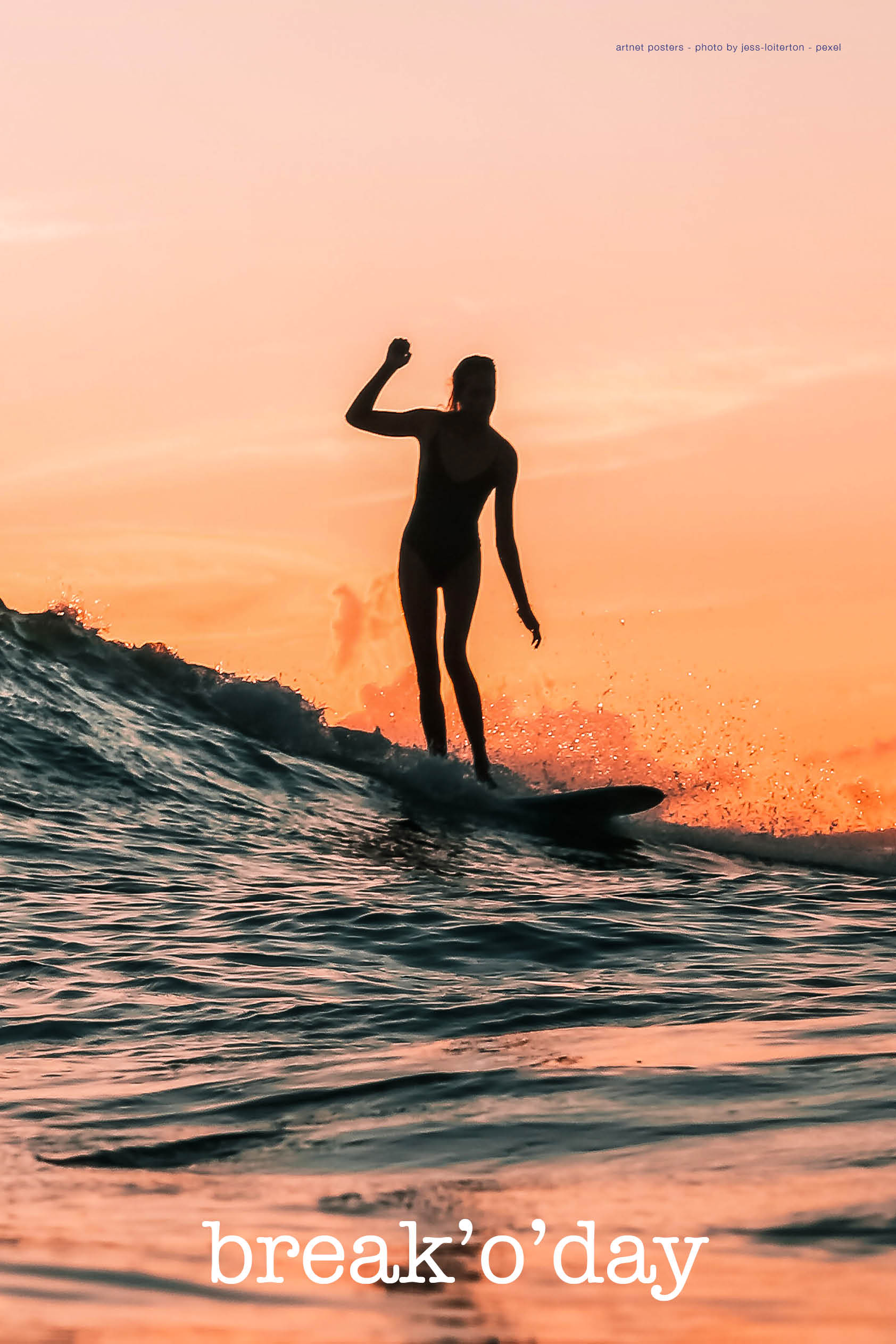 Dawn Surfing poster