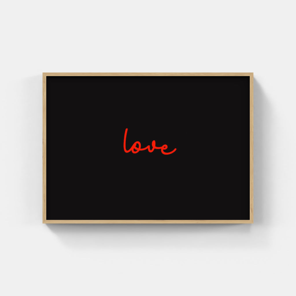 One Little Word love poster