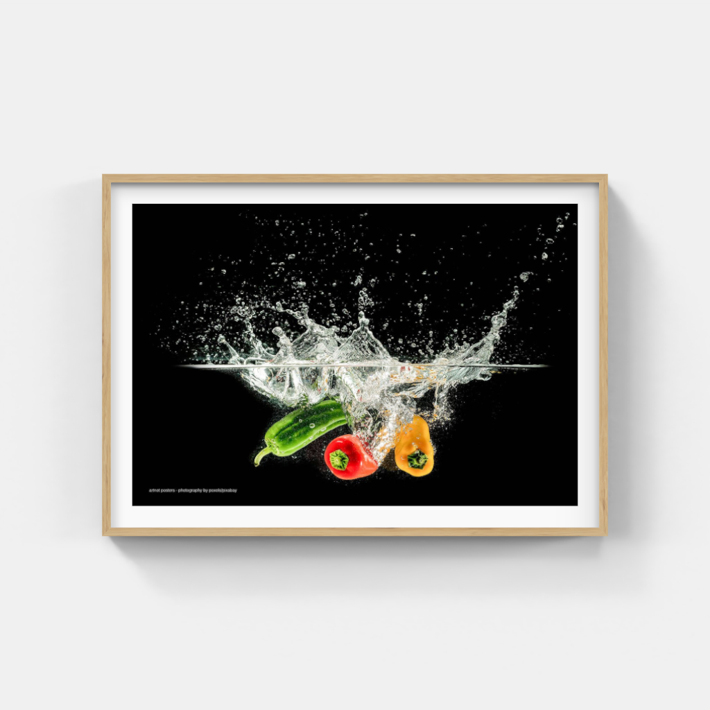 Splash of Colour vegetables poster