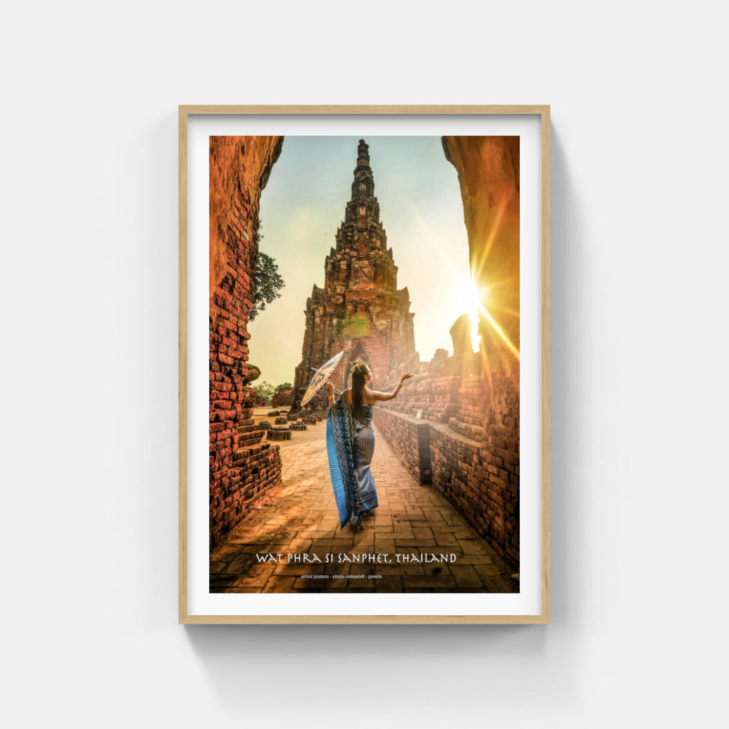 Wat Phra Si Sanphet Thailand poster