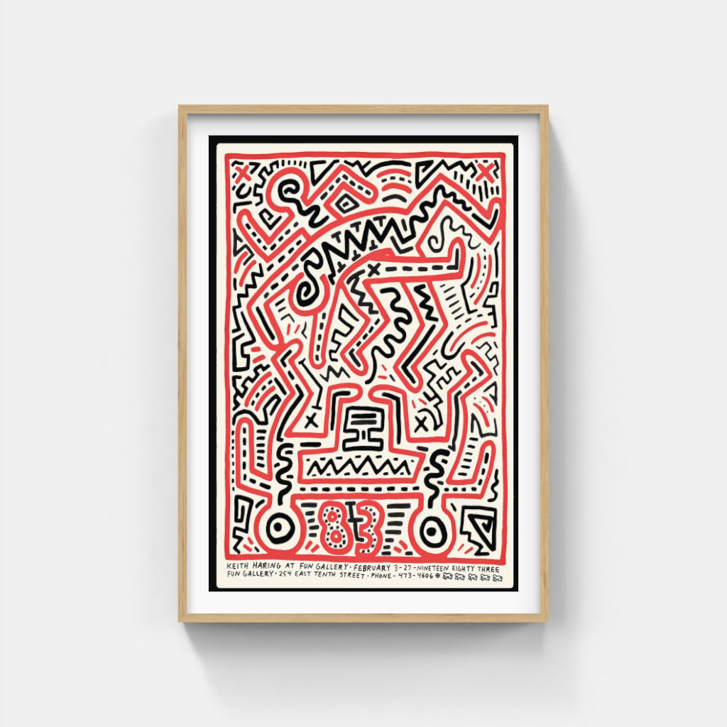 Keith Haring at the Fun Gallery poster
