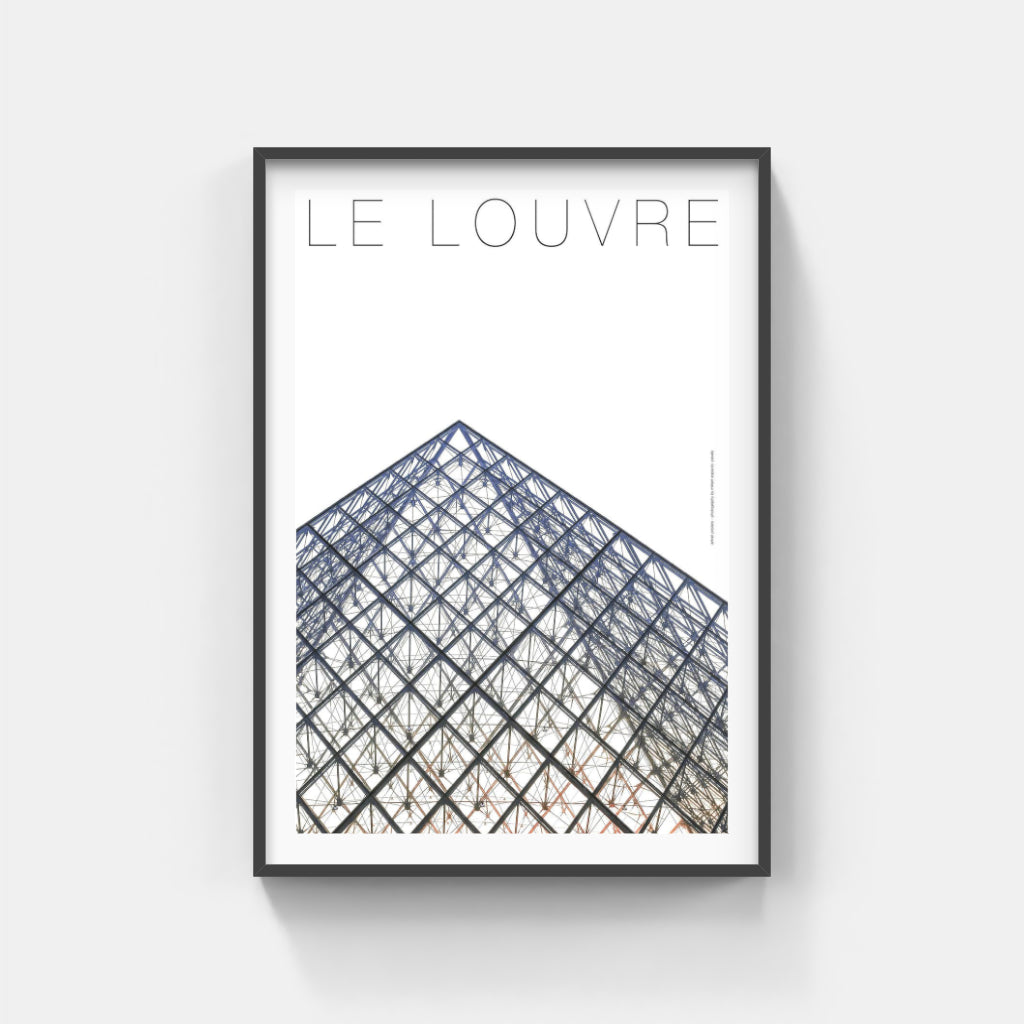 Le Louvre architecture poster