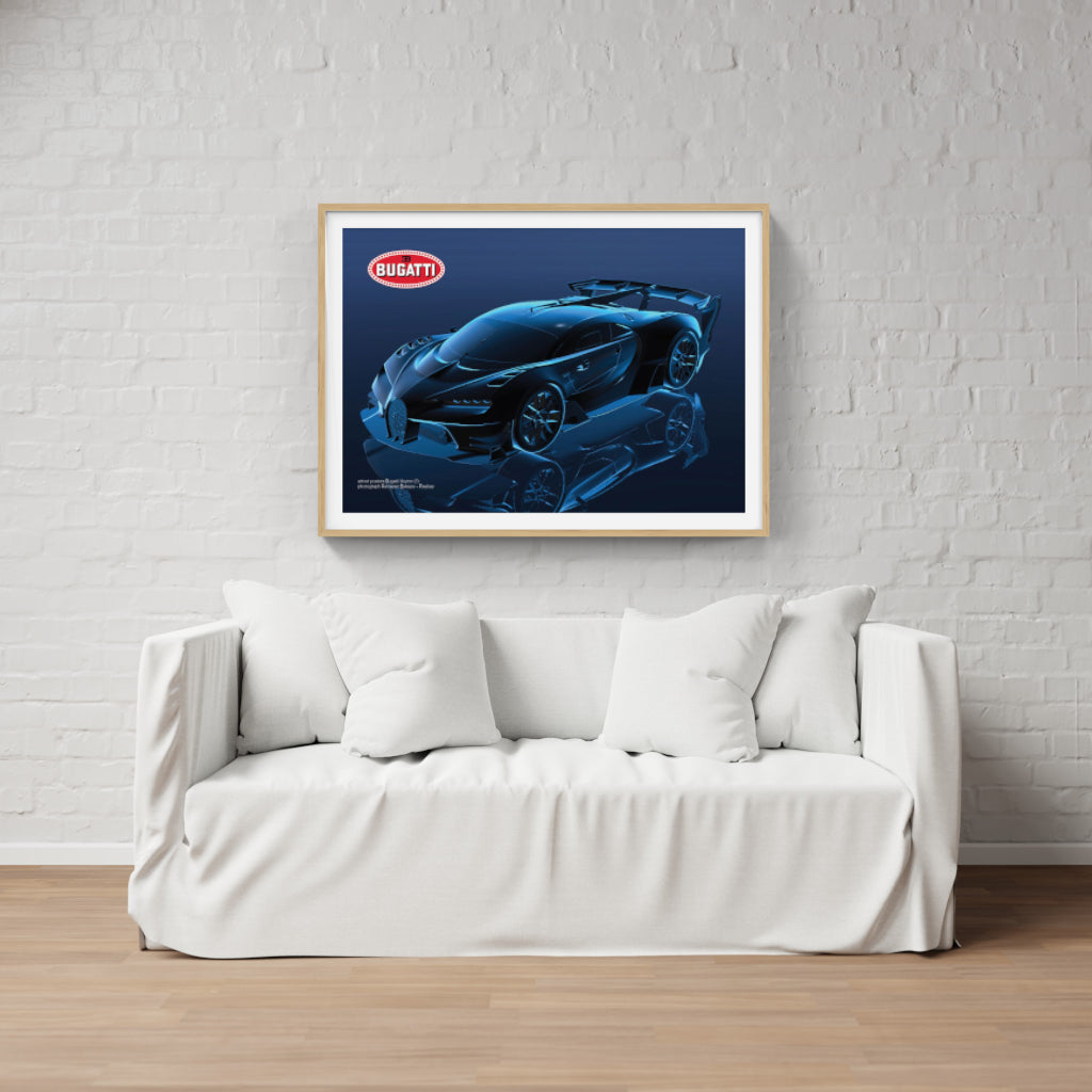 Bugatti Chiron Sport “Blue Shadow” poster