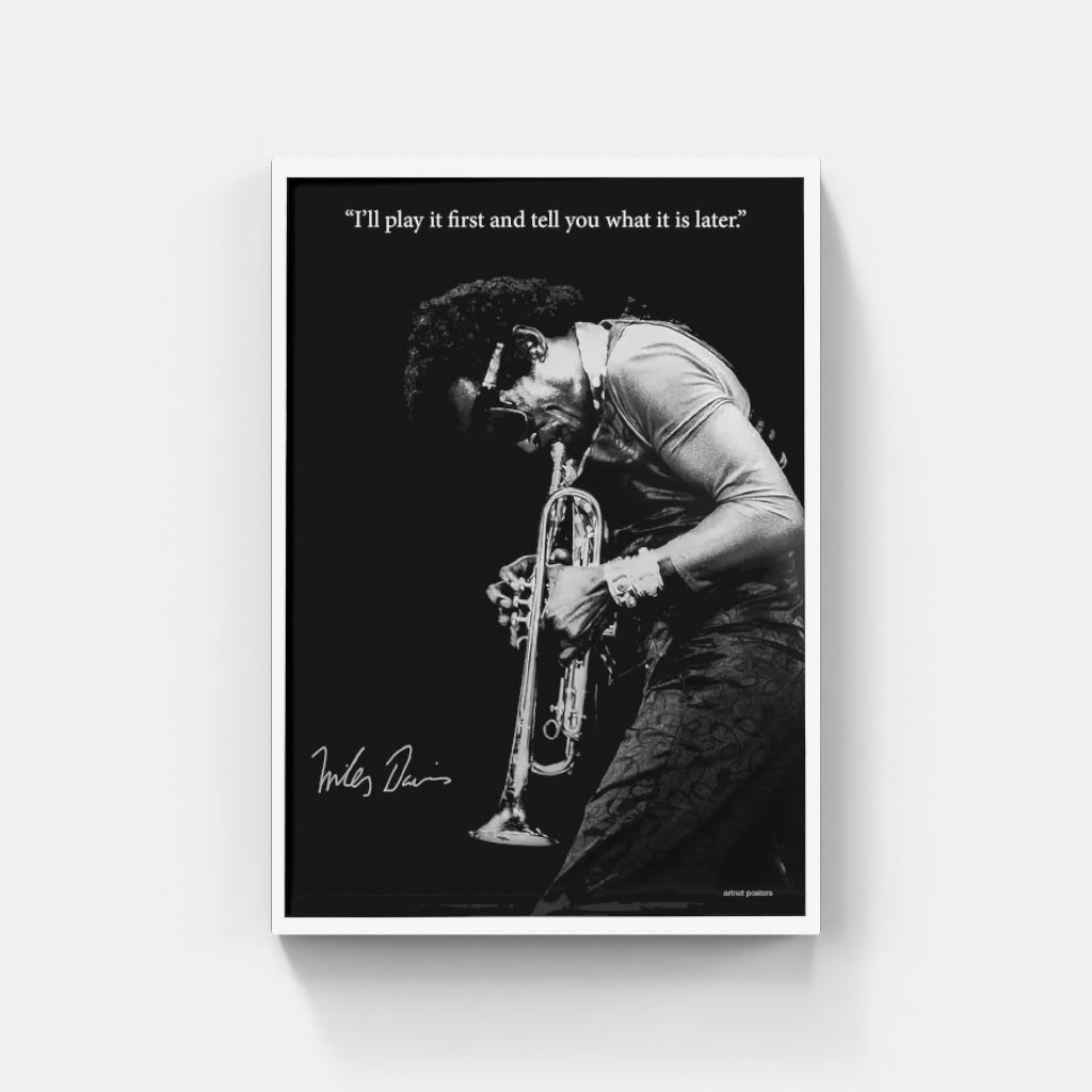 Miles Davis Signature poster