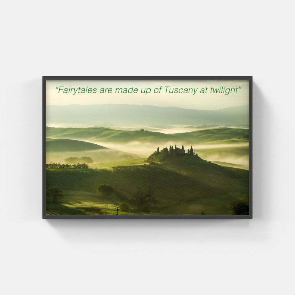 Tuscany fairy tale poster